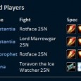 Here’s a sampling of our DPS. This is from our most recent farm night in ICC 25.  Grats folks, keep it up!